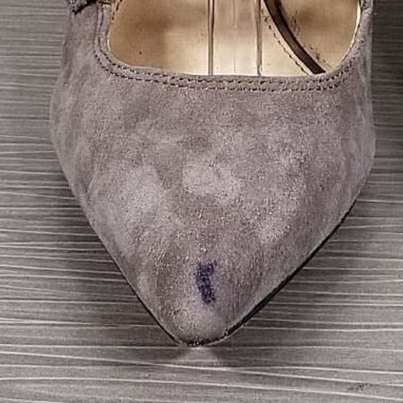 Vince Camuto Neddy Pointy Toe Pump, Brown Suede, Womens Size 7.5 / 37.5 - Picture 6 of 12